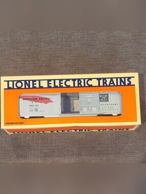 🚂Lionel Electric Train, Western Pacific Boxcar - Silver🚂
